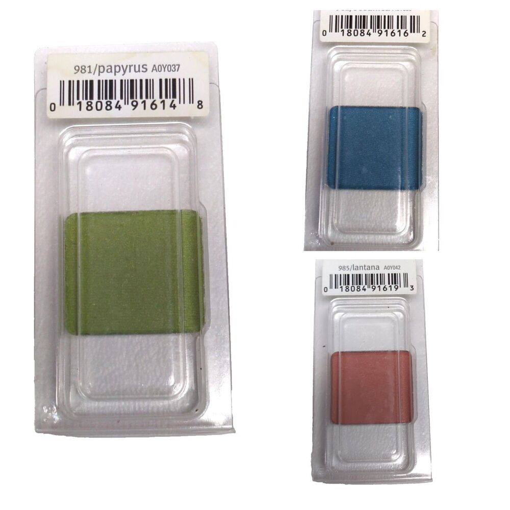 4 AVEDA Eye Color Shadow Green PAPYRUS 981 Blue OCEANICA 982 Orange LANTANA 985